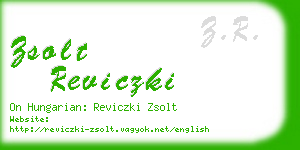 zsolt reviczki business card